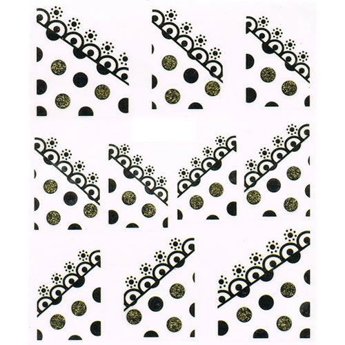 2D Nail Art One Stroke Sticker 25125