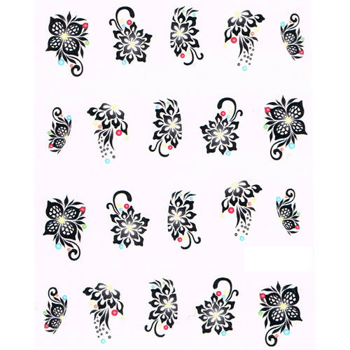 2D Nail Art One Stroke Sticker 25129