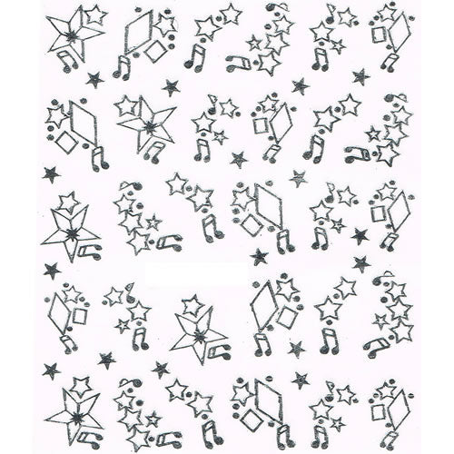 2D Nail Art One Stroke Sticker 25134