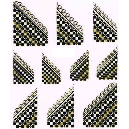 2D Nail Art One Stroke Sticker 25137