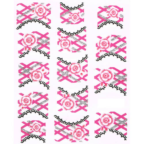 2D Nail Art One Stroke Sticker 25139