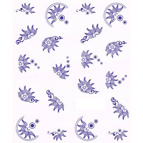 2D Nail Art One Stroke Sticker 25144