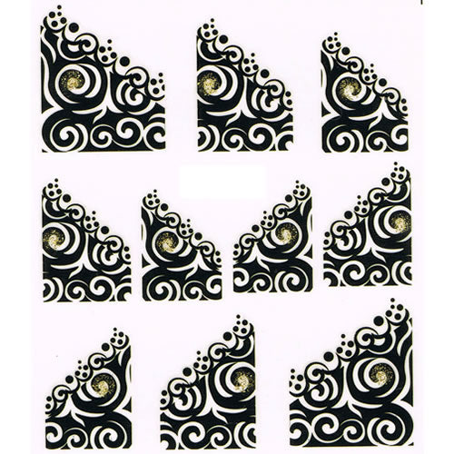 2D Nail Art One Stroke Sticker 25145