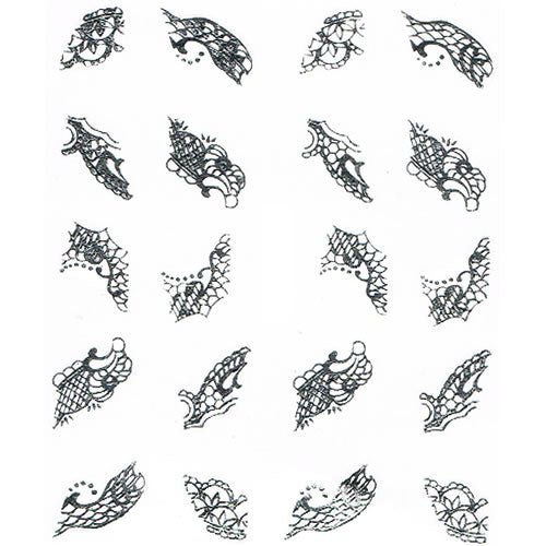 2D Nail Art One Stroke Sticker 25167