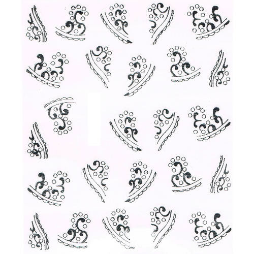 2D Nail Art One Stroke Sticker 25169