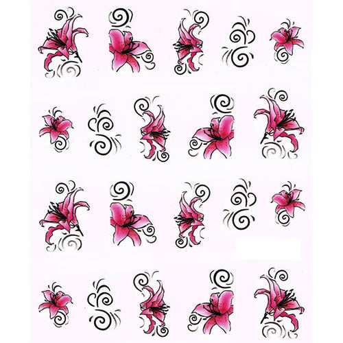 2D Nail Art One Stroke Sticker 25172