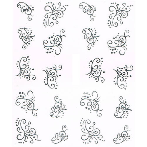 2D Nail Art One Stroke Sticker 25186