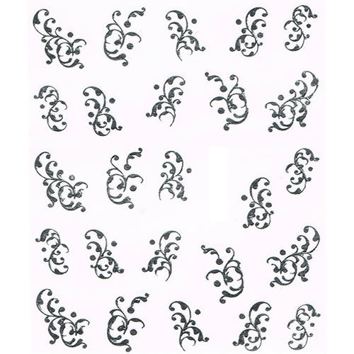 2D Nail Art One Stroke Sticker 25197