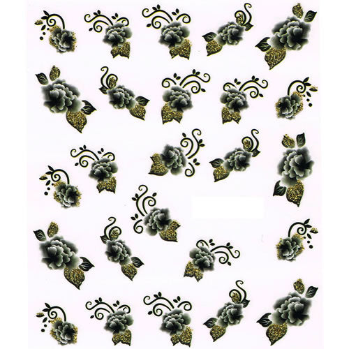 2D Nail Art One Stroke Sticker 25199