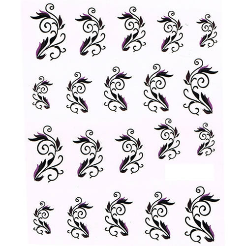 2D Nail Art One Stroke Sticker 25201