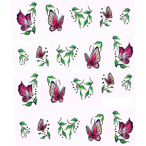 2D Nail Art One Stroke Sticker 25215