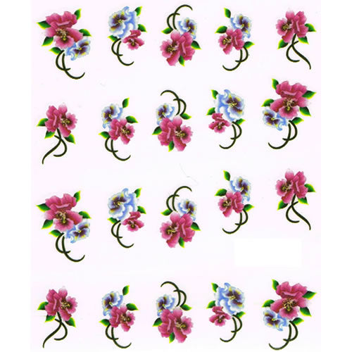 2D Nail Art One Stroke Sticker 25223