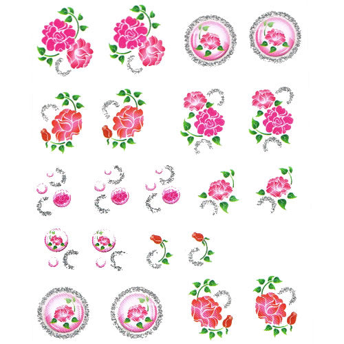 2D Nail Art One Stroke Sticker 25247