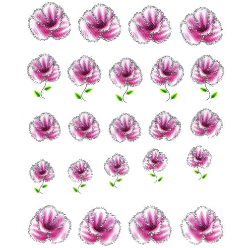 2D Nail Art One Stroke Sticker 25258