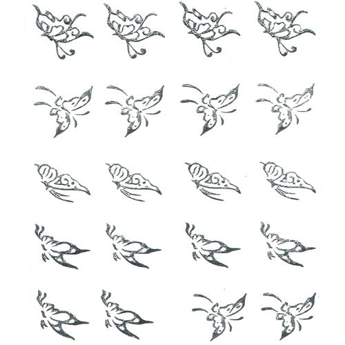 2D Nail Art One Stroke Sticker 25316