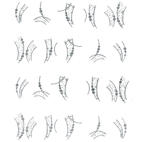 2D Nail Art One Stroke Sticker 25322