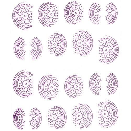 2D Nail Art One Stroke Sticker 25323