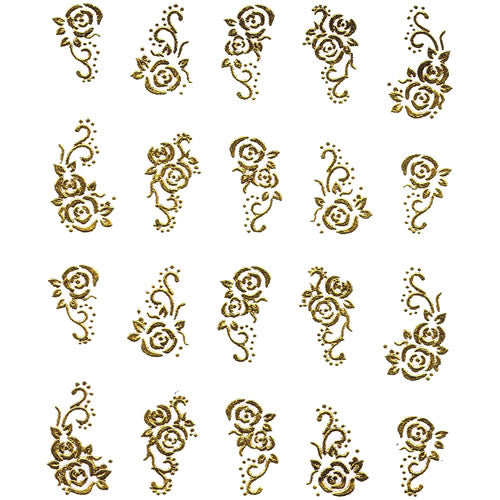 2D Nail Art One Stroke Sticker 25324