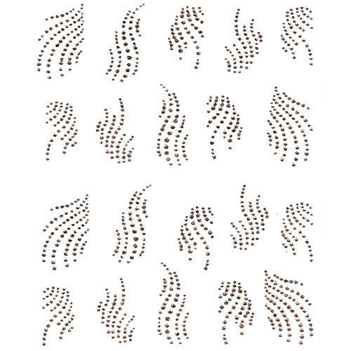 2D Nail Art One Stroke Sticker 25340