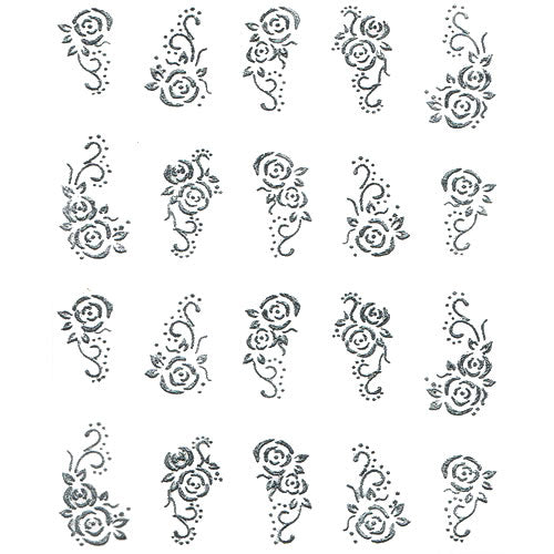 2D Nail Art One Stroke Sticker 25343