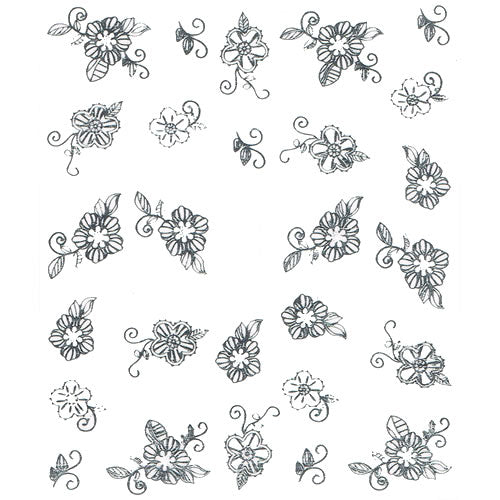 2D Nail Art One Stroke Sticker 25351