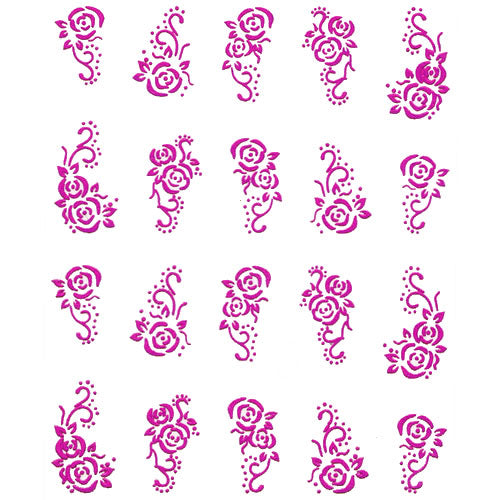 2D Nail Art One Stroke Sticker 25356