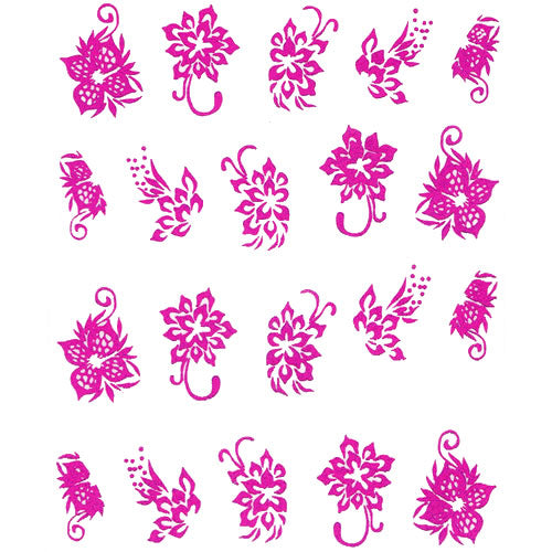 2D Nail Art One Stroke Sticker 25357