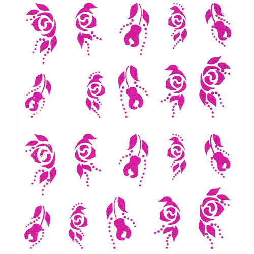 2D Nail Art One Stroke Sticker 25378