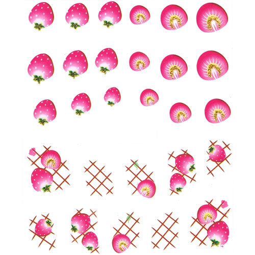 2D Nail Art One Stroke Sticker 25421