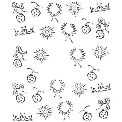 2D Nail Art One Stroke Sticker 25480