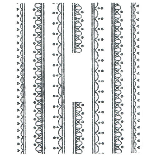 2D Nail Art One Stroke Sticker 25510