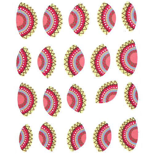 2D Nail Art One Stroke Sticker 25521