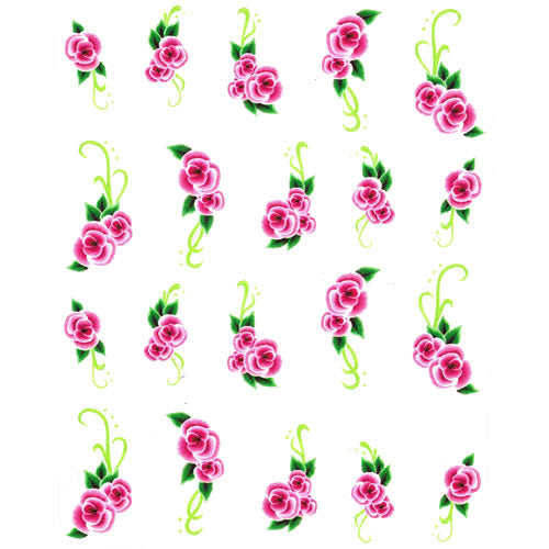 2D Nail Art One Stroke Sticker 25535