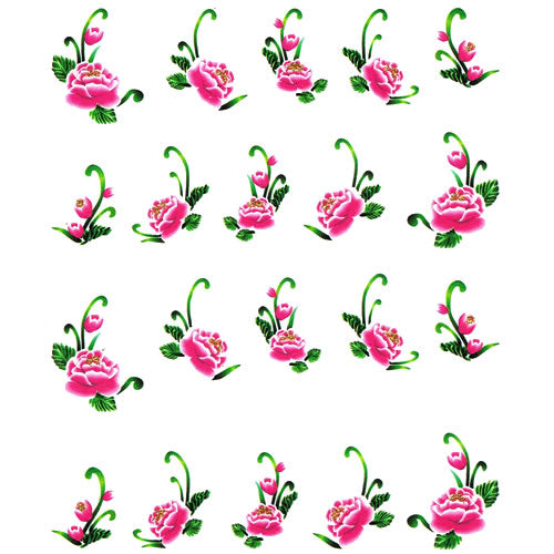 2D Nail Art One Stroke Sticker 25545