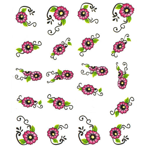 2D Nail Art One Stroke Sticker 25546