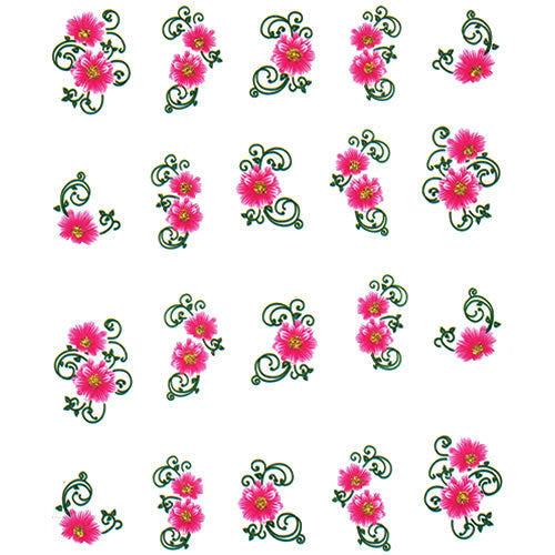 2D Nail Art One Stroke Sticker 25554