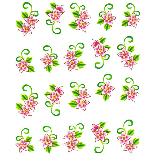 2D Nail Art One Stroke Sticker 25566