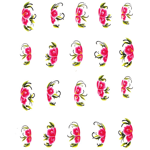 2D Nail Art One Stroke Sticker 25598