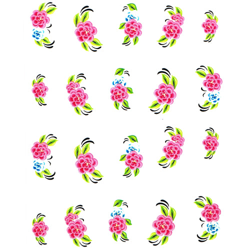 2D Nail Art One Stroke Sticker 25629