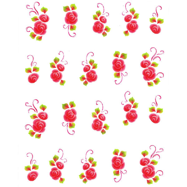 2D Nail Art One Stroke Sticker 25735