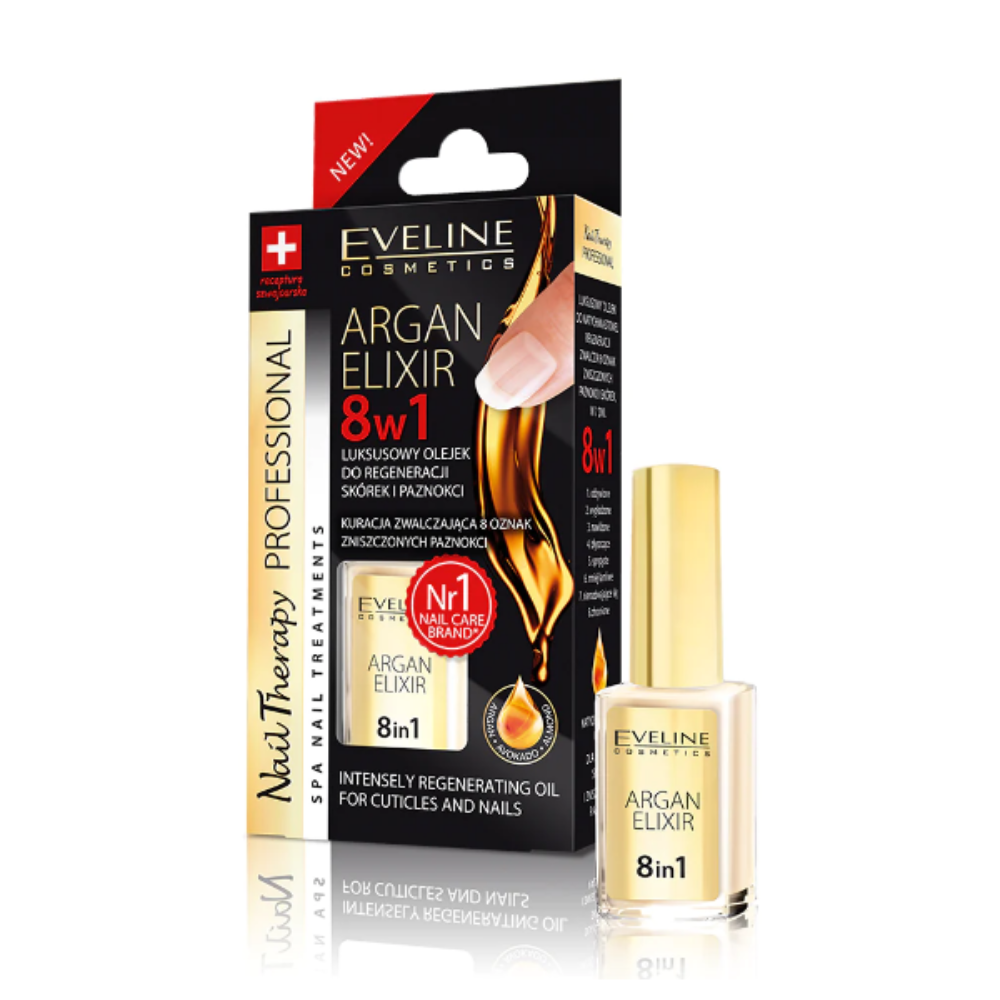 ARGAN ELIXIR 8 in 1 regenerierendes Öl für Nagelhaut und Nägel, 12 ml