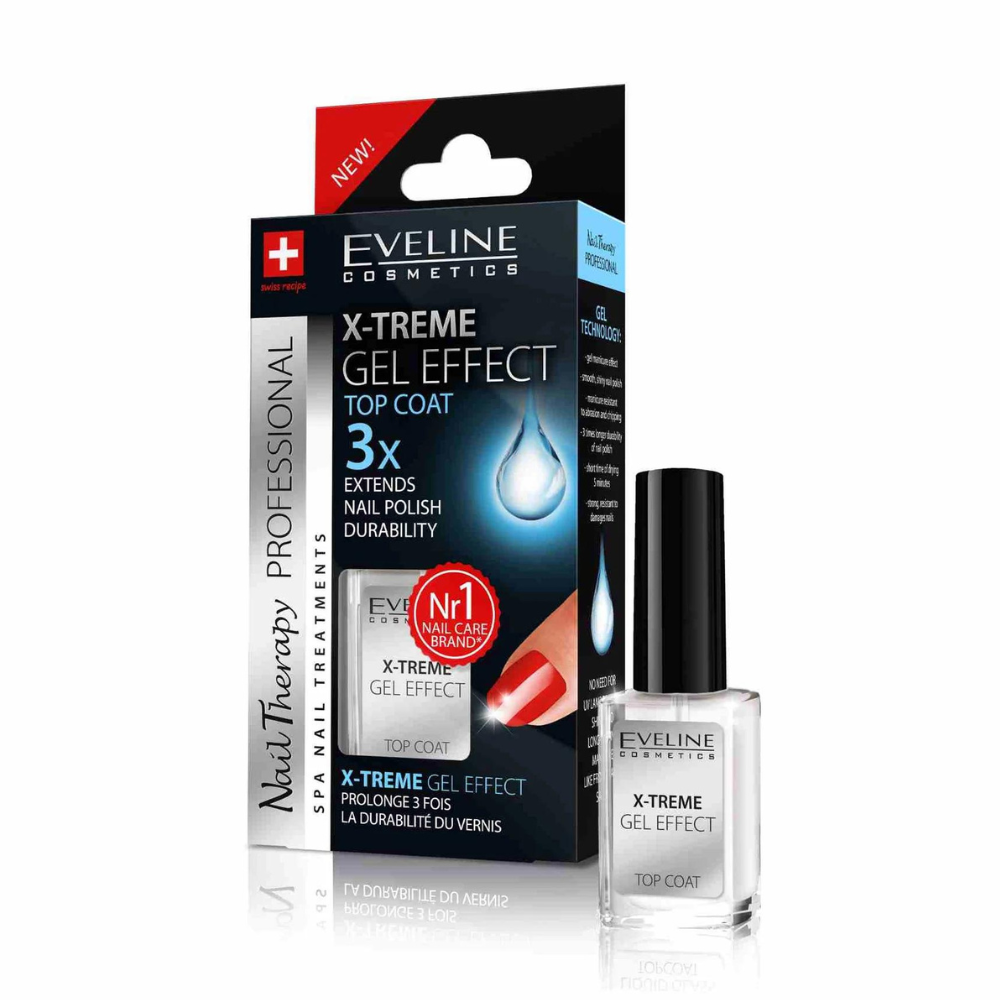 EVELINE Nail Therapy X-TREME Gel-Effekt Mega Glanz, 12 ml