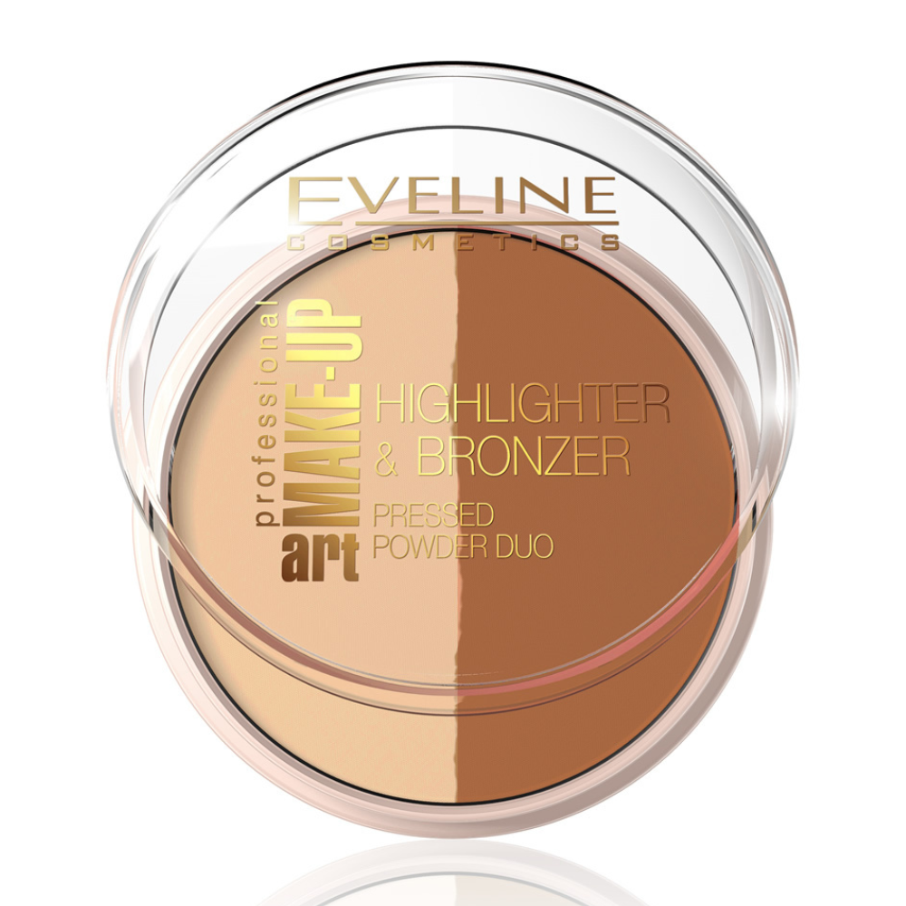 Art Make-up Puder DUO - Highlighter & Bronzer, Glam Dark