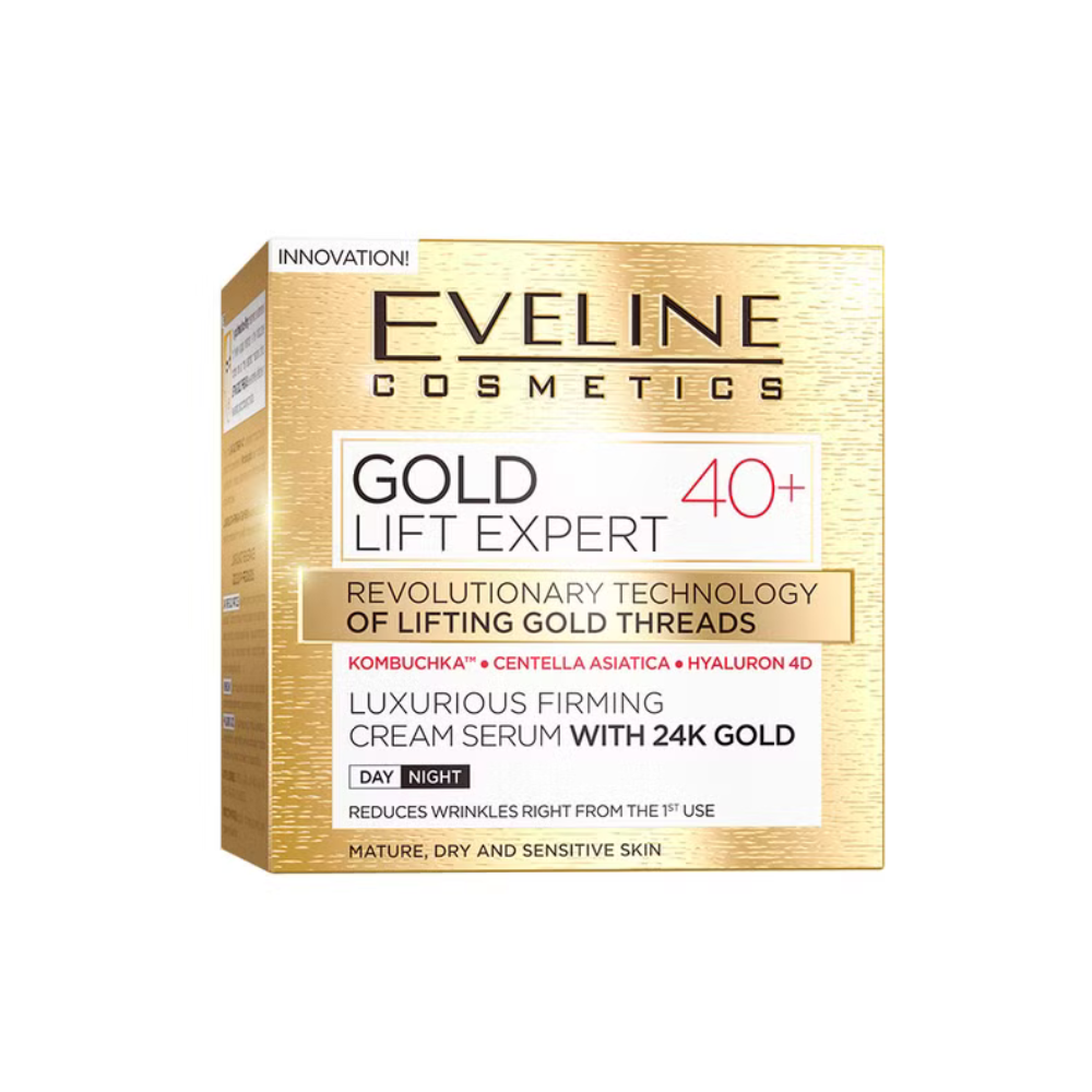 EVELINE GOLD LIFT EXPERT Luxus Tages- und Nachtcreme-Serum 40+ mit 24k Gold, 50 ml