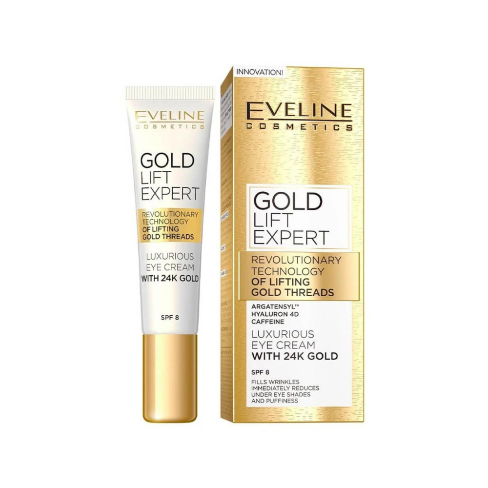 EVELINE GOLD LIFT EXPERT Luxus Augencreme mit  24k Gold, 15 ml