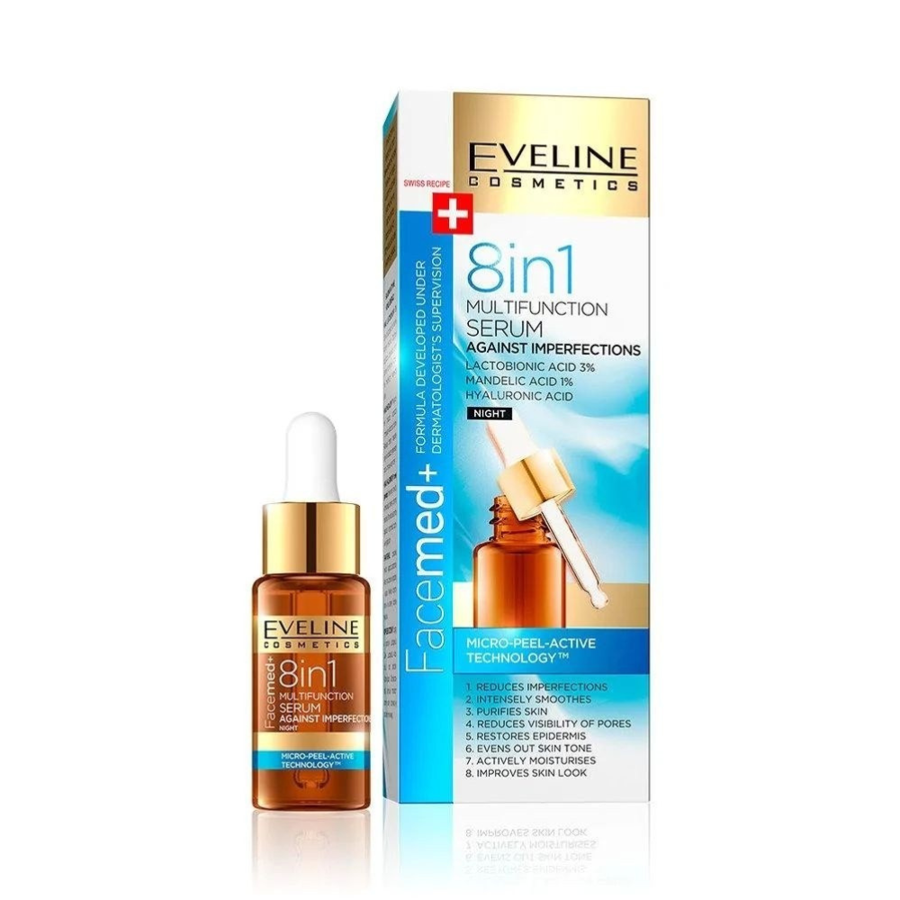 EVELINE FACEMED+ Multifunktions Serum 8 in 1 gegen Hautmakel, 18 ml