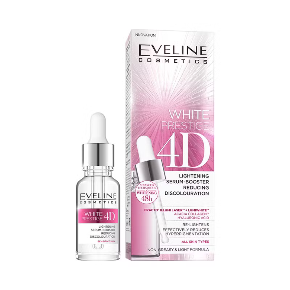 WHITE PRESTIGE 4D Aufhellung und Verfärbung reduzierender Serum-Booster, 18 ml