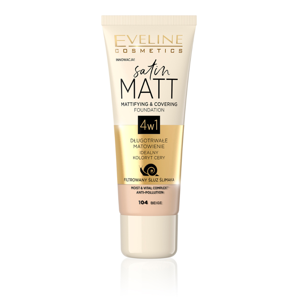 Satin MATT mattierendes Make-up 4 in 1 – 104 Beige, 30 ml