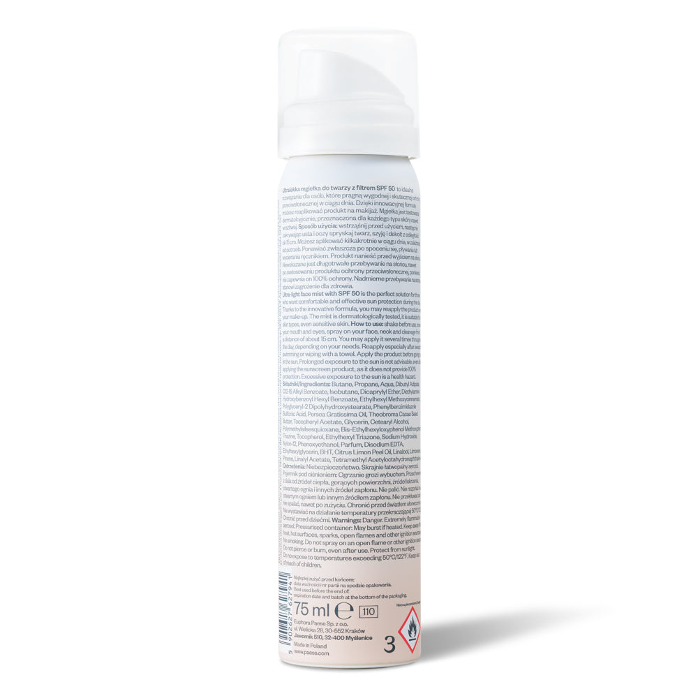 Ultra-light Protective Mist Over Make-up Spf 50, 75ml