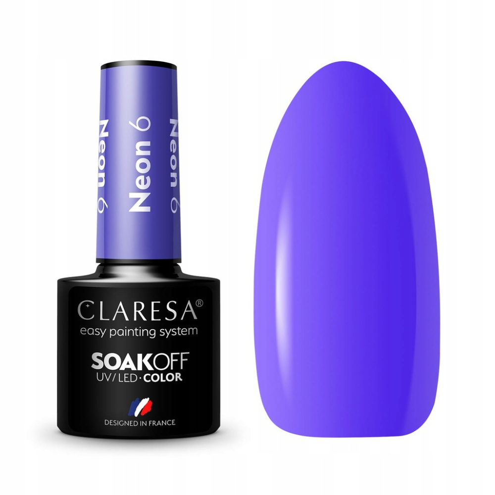 CLARESA SoakOFF UV/LED Gel - Neon 6, 5 ml